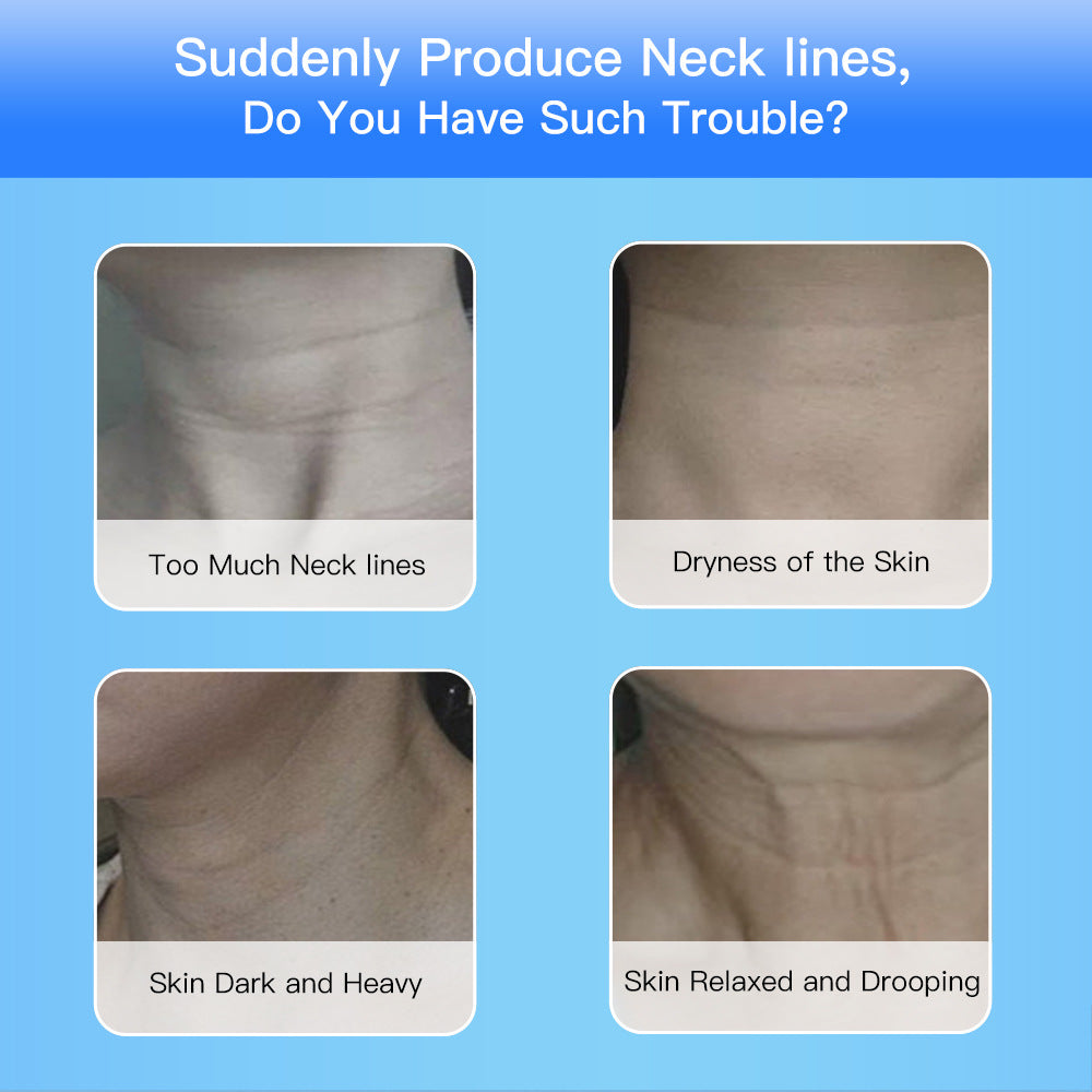 EMS neck device — mermaid-tail contoured head