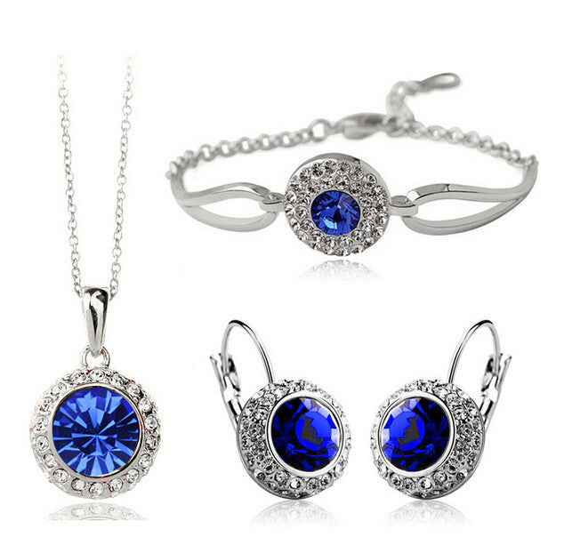 Bridesmaid Self-Care Box - Silver Blue jewelry