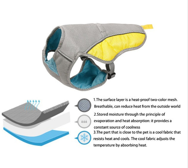 Cooling vest for dogs size chart comparison