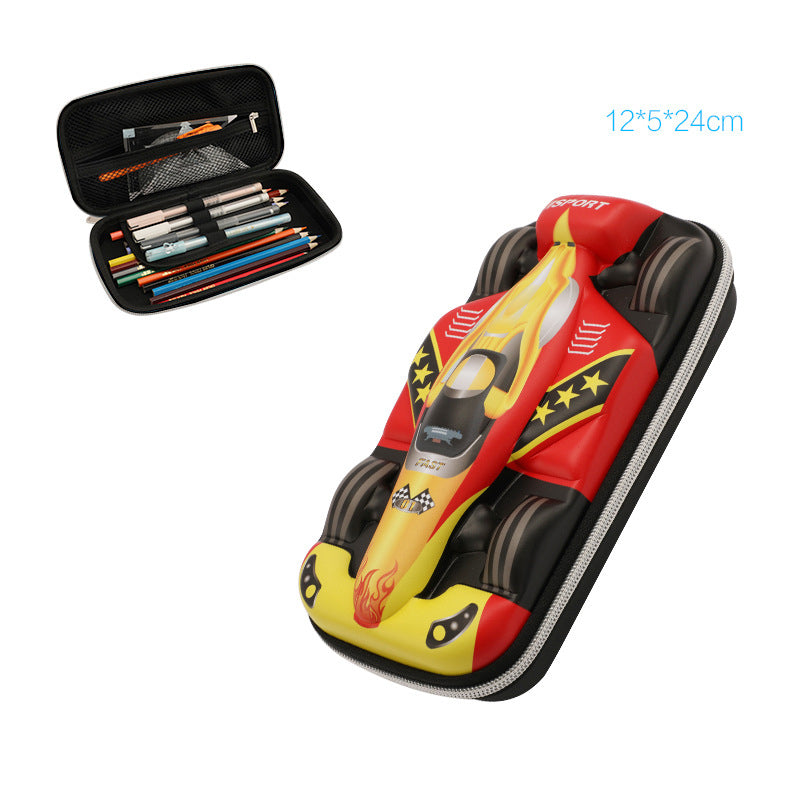 Kids Black Race Car Pencil Case Return Gift