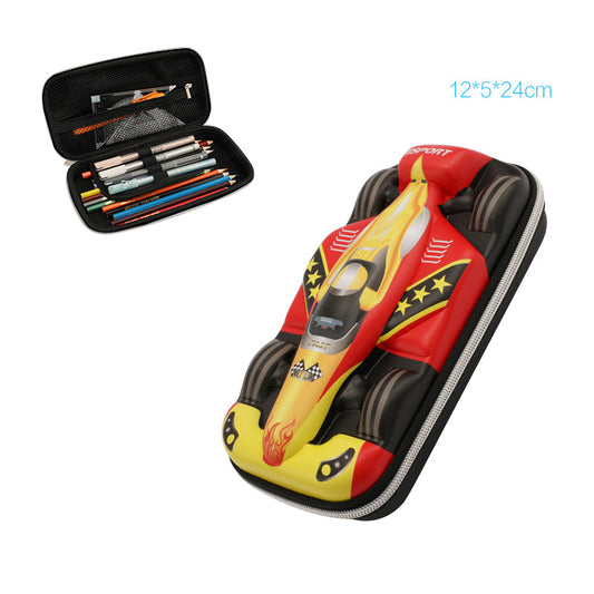 Kids Black Race Car Pencil Case Return Gift