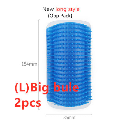 Cat self-grooming wall brush color options
