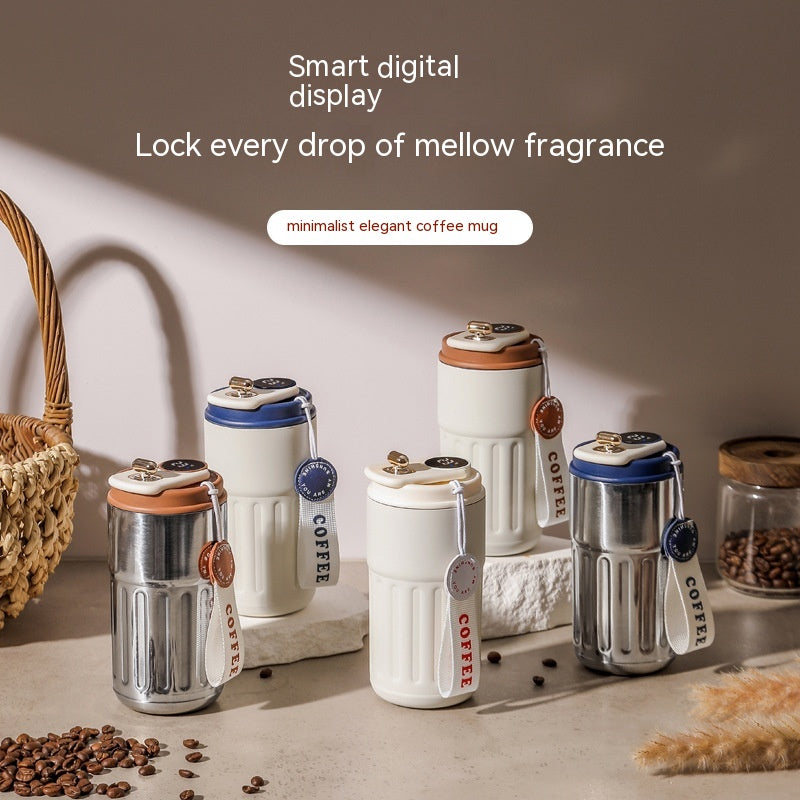 Smart thermal bottle in a car cup holder