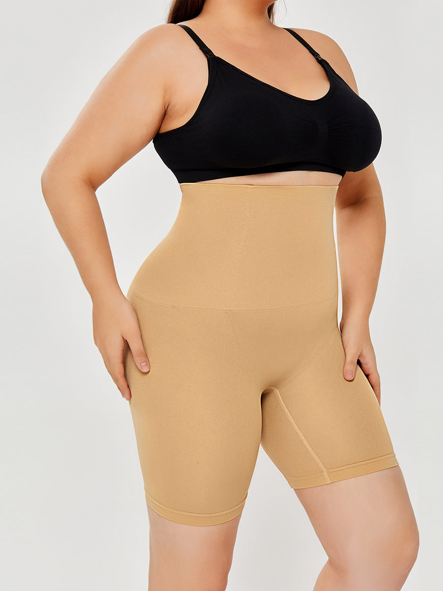 Seamless tummy-control shaping shorts size chart comparison