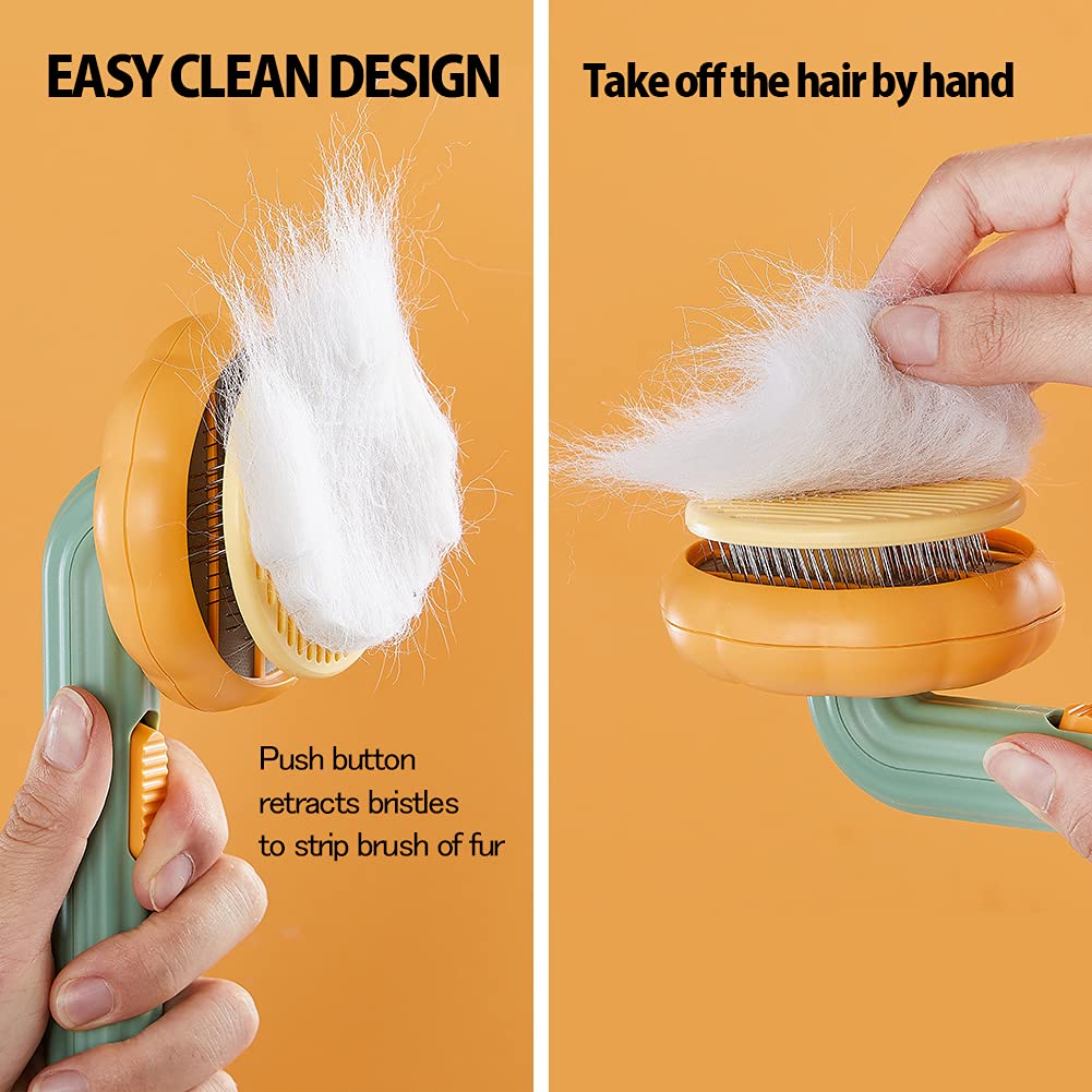 Self-cleaning pumpkin slicker brush packaging
