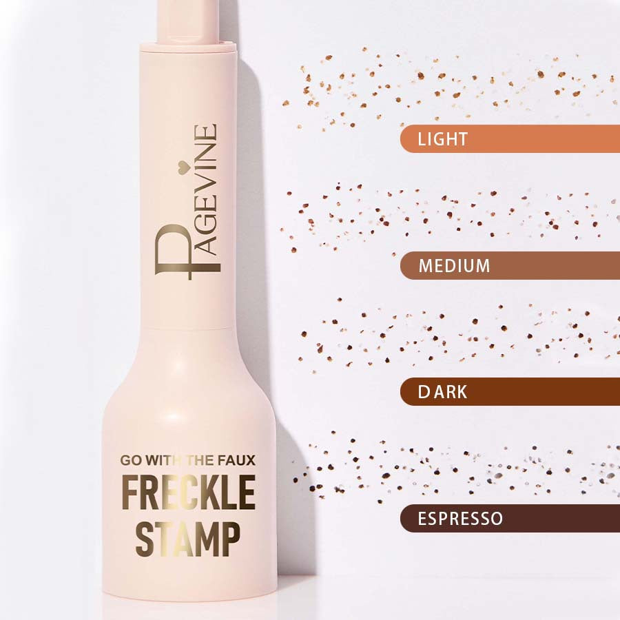 Waterproof freckle stamp pen before and after