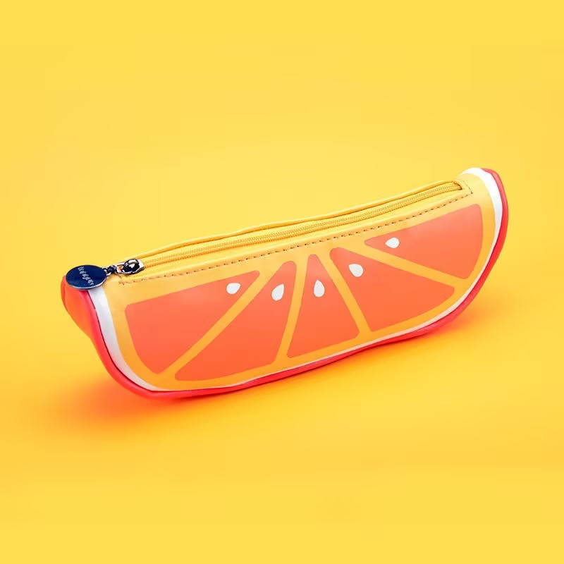Orange Fruit Pencil Case