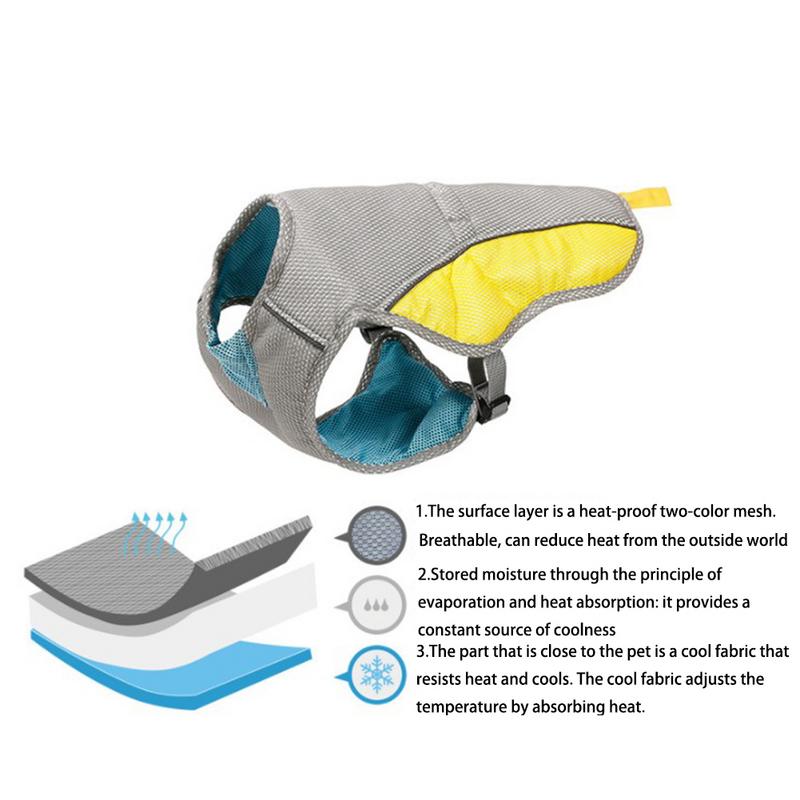 Breathable cooling vest for dogs, an innovative pet cooling accessory