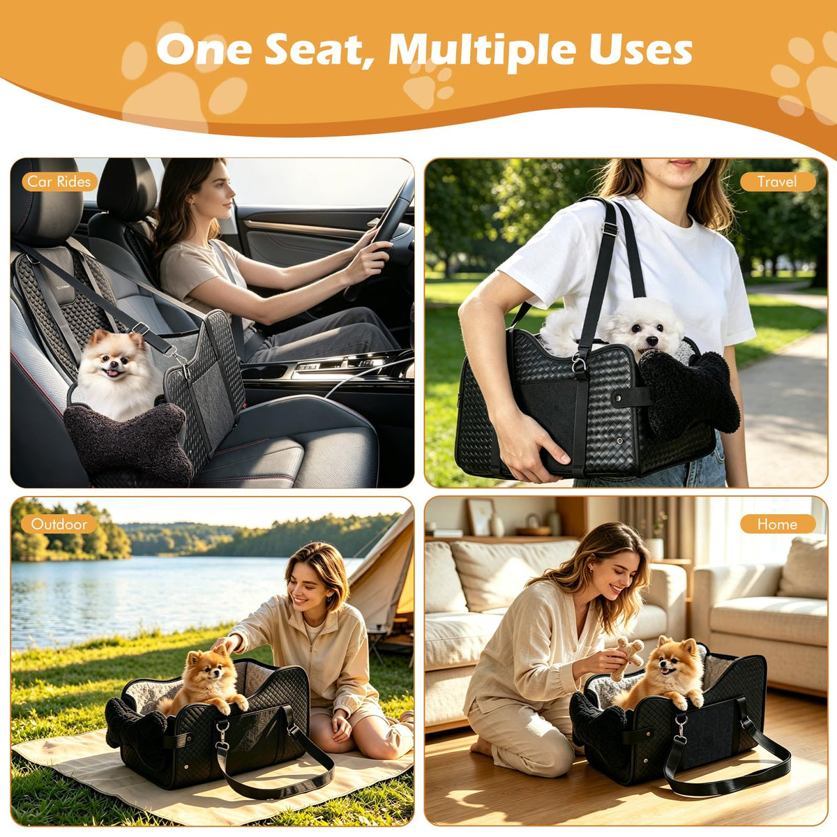 Interior storage pocket and internal tether clip