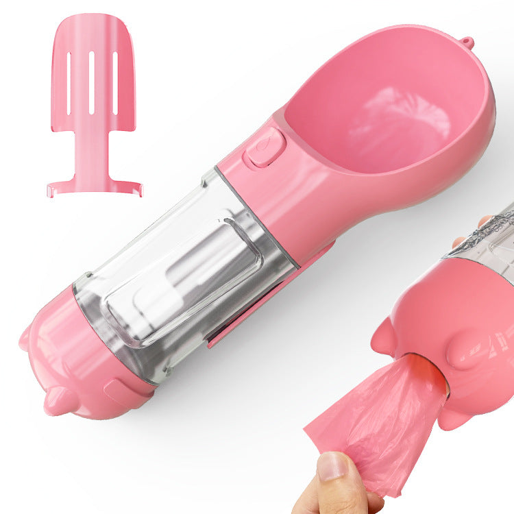 Portable pet water bottle size comparison