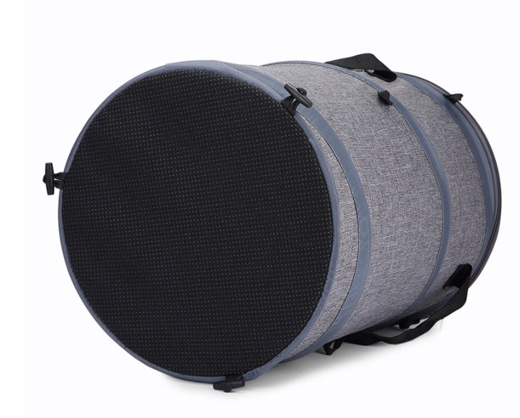 Pop-up cat tunnel carrier carry handle close-up