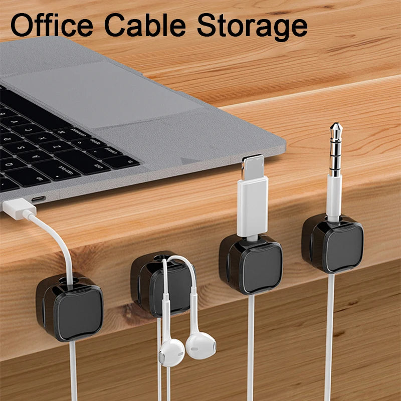 Magnetic cable clips size comparison
