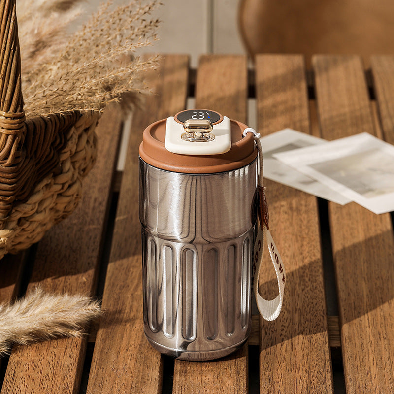 Smart thermal bottle color options shown