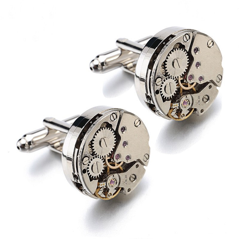 Watch movement cufflinks pack of 5