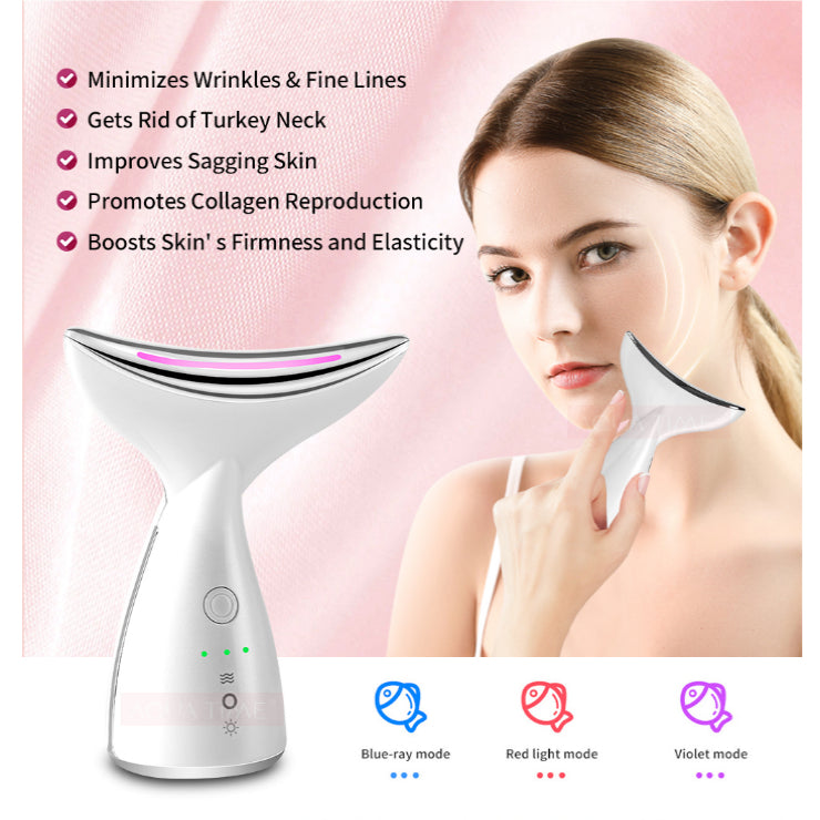 EMS microcurrent face and neck lifting device
