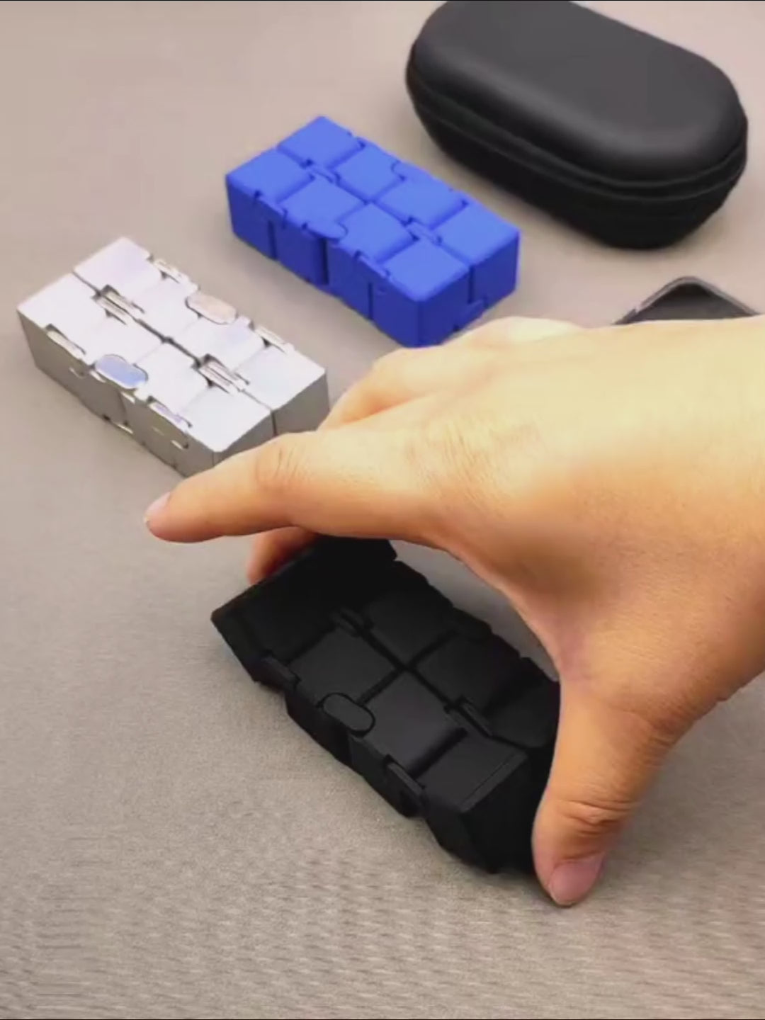Infinity cube fidget toy folding demonstration